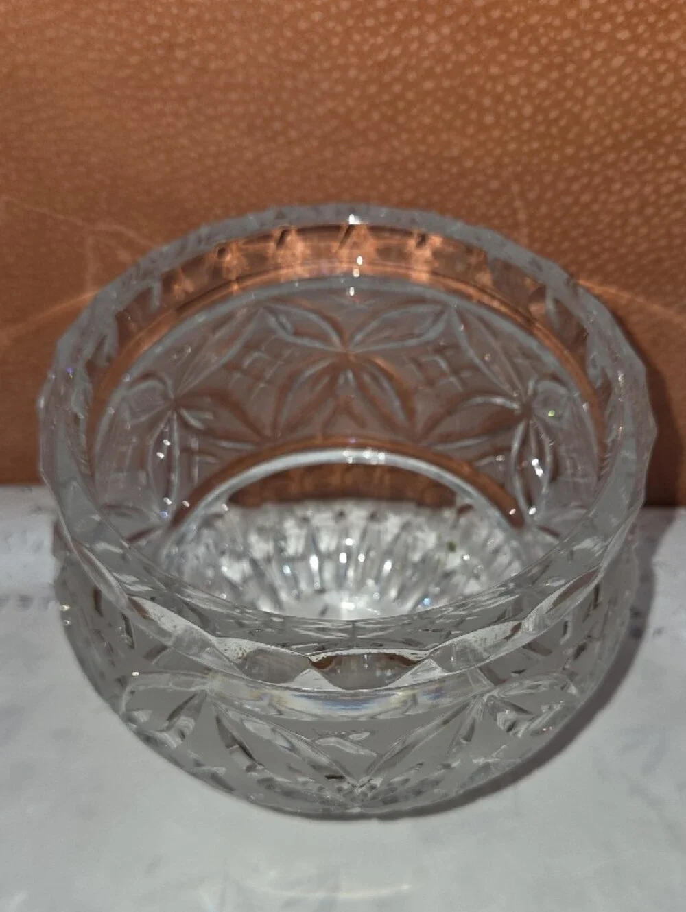 Classic Clear Cut Crystal Vase and Bowl Set - Clear Glass Home Accent